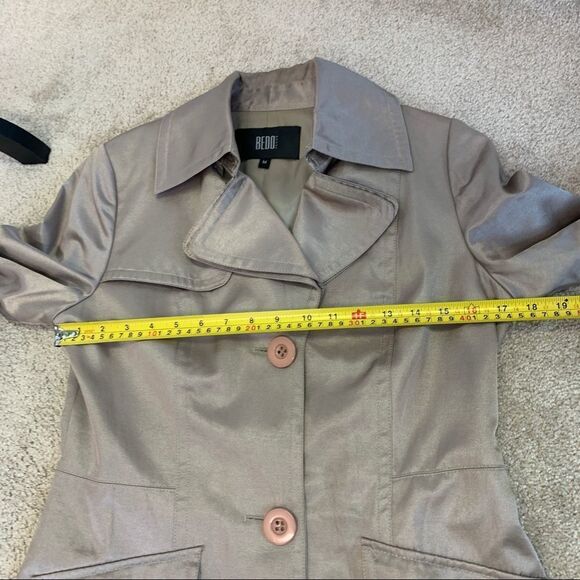 Bedo light tan brown trenchcoat size medium - Picture 13 of 16